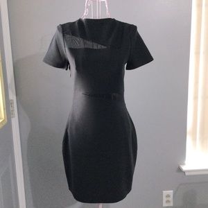 Express Women Black Polyester short sleeve dress